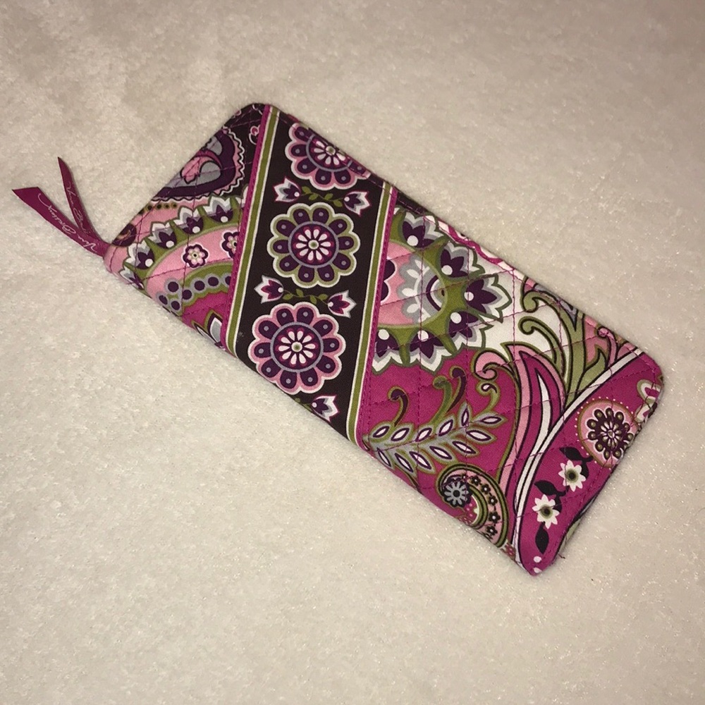 Vera Bradley Berry Paisley Passport Wallet